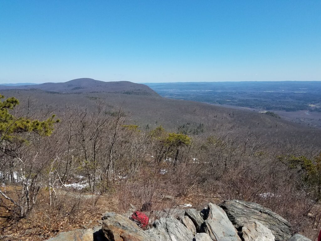 picture looking north from the top of Bear Mountain