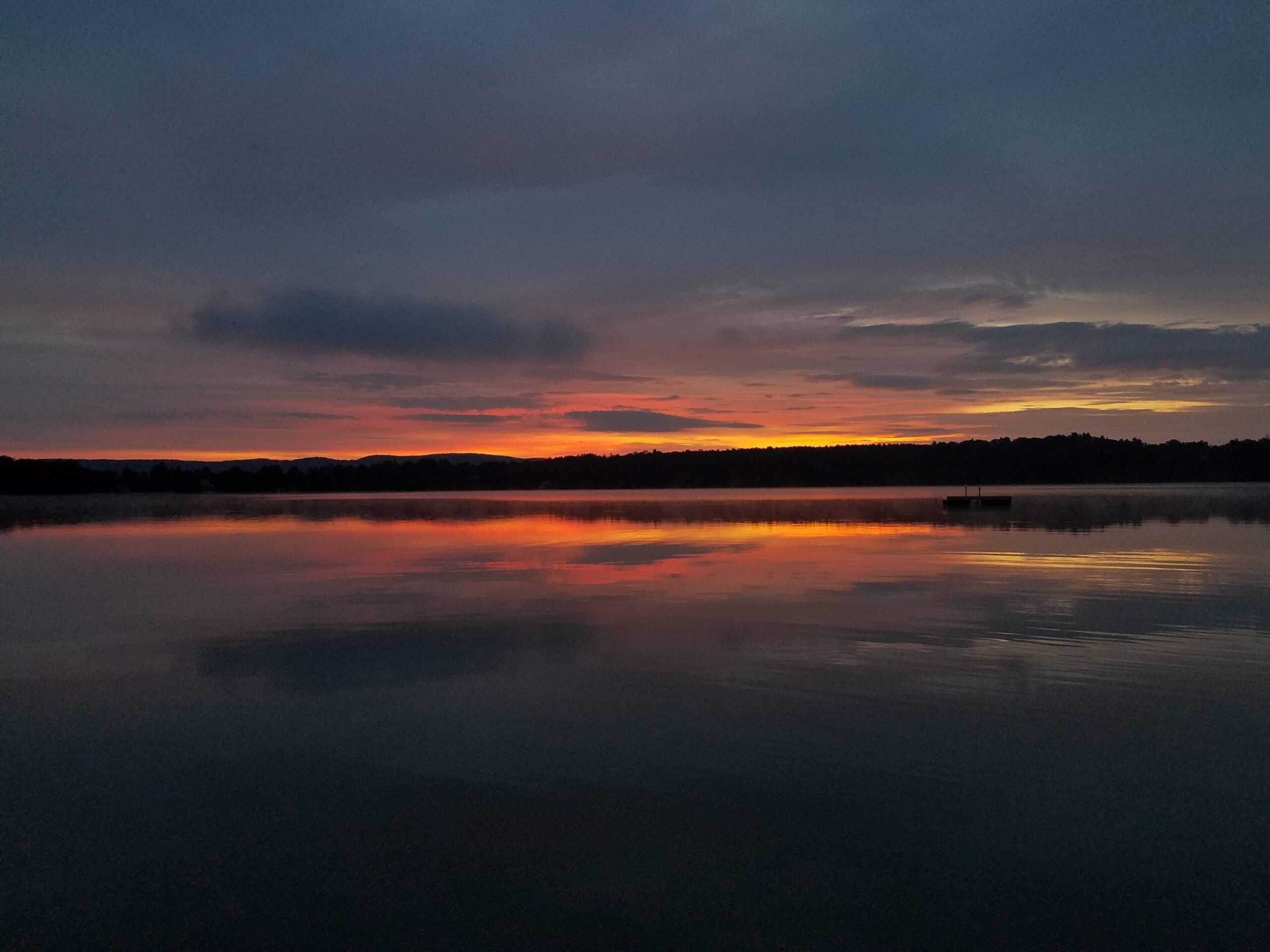 sunrise on Lake Wononscopomuc